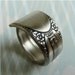 Antique Silver Spoon Ring, Symphony Pattern