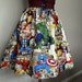Colorful Avengers Comic Book Superhero Skirt, Avengers Clothing, Superhero Clothing, Womens Skirts, Novelty Skirts, Avengers Skirts