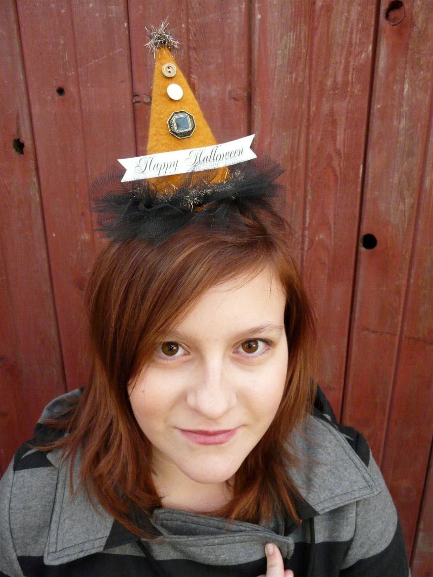 Festive Party Hats with Banners PDF Pattern - Christmas halloween easter new years hat fascinator easy quick sewing primitive