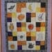 Halloween Sampler embroidery Quilt PDF Pattern- stitchery primitive wallhanging witch ghost candy corn spider pumpkin embroidery paint