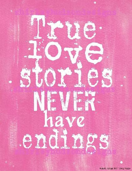 True love stories never have endings sign digital - wedding PDF Pink bride groom uprint words vintage style paper old pdf 8 x 10 frame