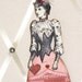 SALE JEZEBEL the Valentine Articulated Paper Doll 10 1/4 inches Vintage Victorian Steampunk