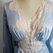 Vintage 1960's Peignoir Baby Blue Nylon and Lace Set RESERVED for Felicia