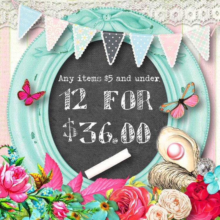 DISCOUNT DIGITAL ITEMS-Purchase this listing for any 12 digital items under 5 dollars