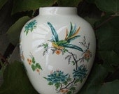 Bird of Paradise Rice Jar Vase