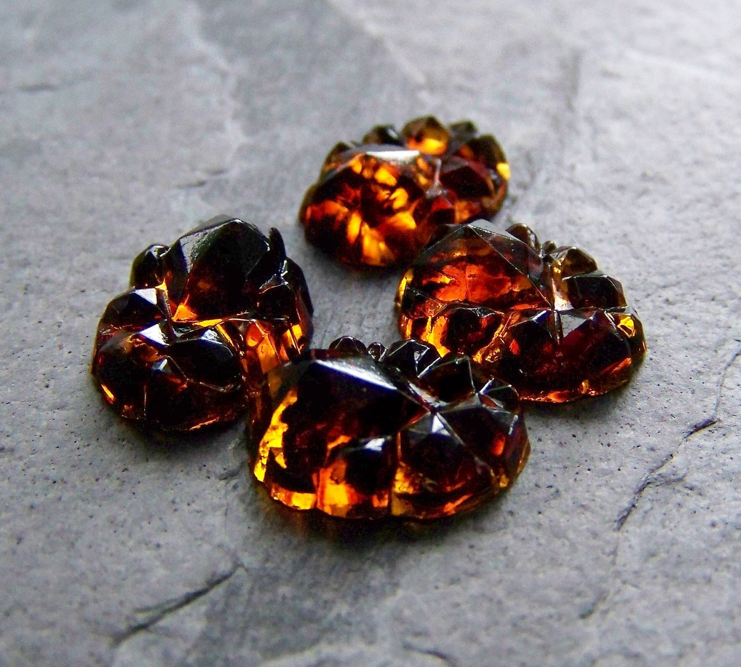 Sale-See Store Announcement-Vintage Beads-Gorgeous Vintage Geode Cabochons-4