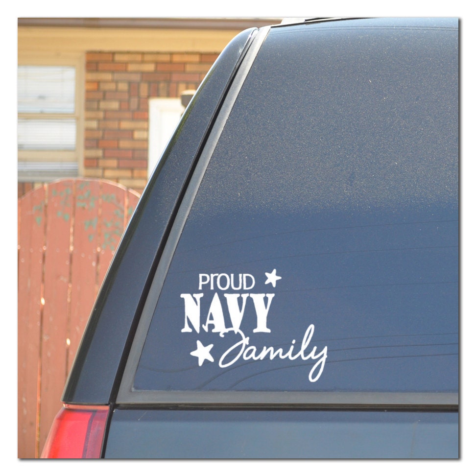 Navy Family Car Decal