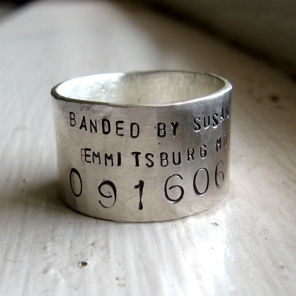 Unique Personalized Duck Band Ring