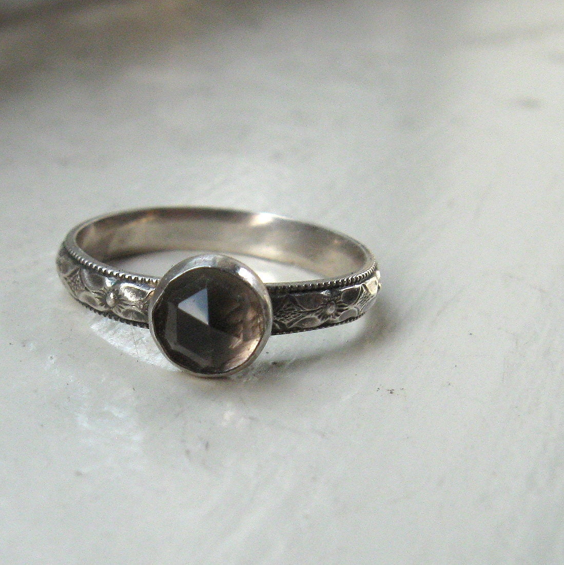 Smoky Quartz Engagement Ring