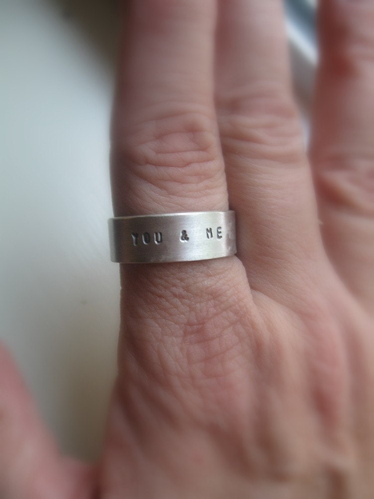 Personalized Rustic Wedding Band