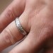Rustic sterling renaissance wedding band