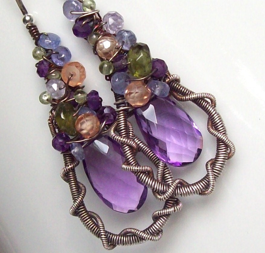 SALE      Napa Vineyards Gemstone Earrings