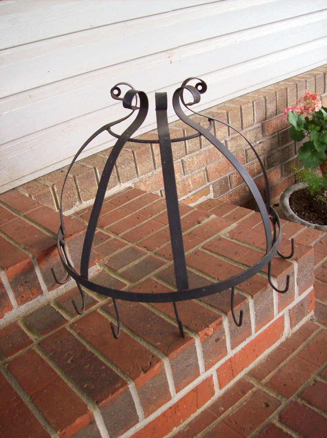 Reserved for WindySea Vintage Iron Pot Rack by misshettie