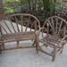 Rustic Farmhouse Furniture Primitive Vintage Chair Love Seat Doll Furniture Garden Decor Bear Furniture