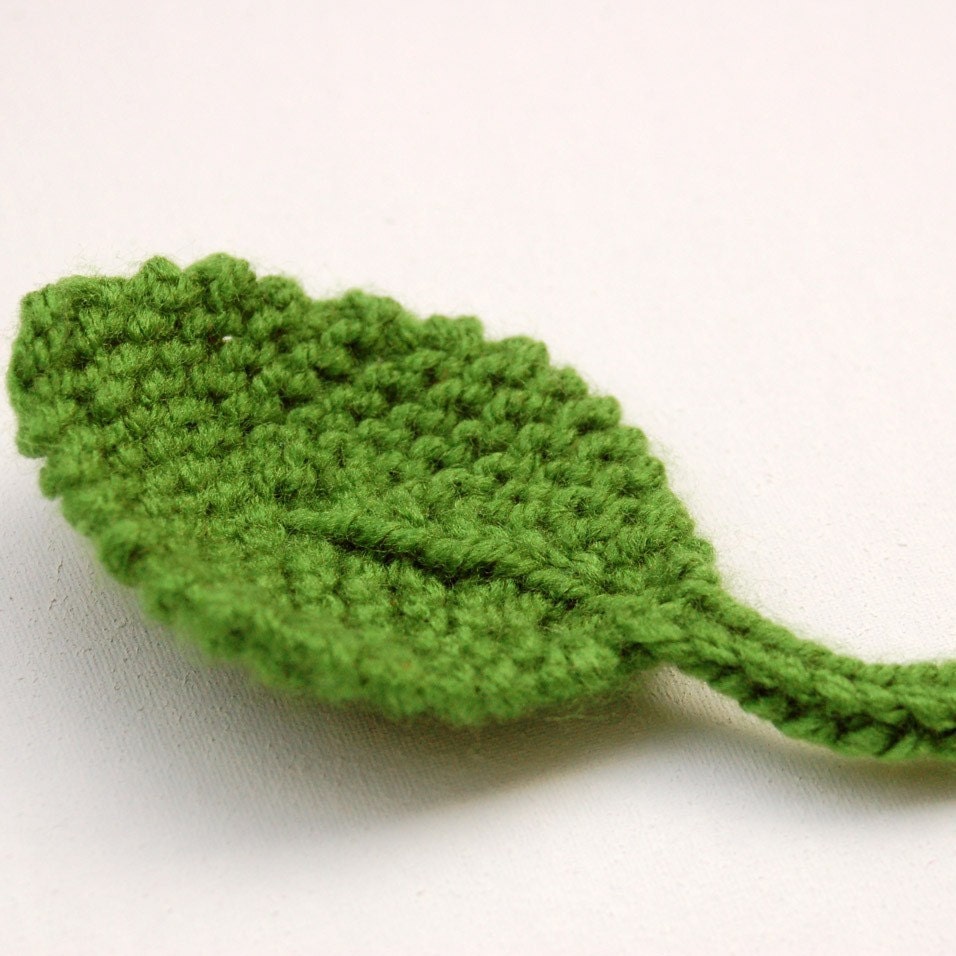 Knitted Leaf PDF PATTERN