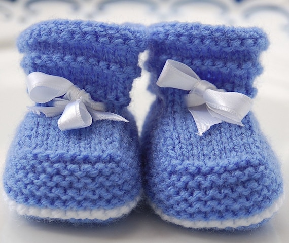 Easy Baby Booties PDF KNITTING PATTERN 13 by