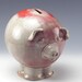 Pale Red Piggy Bank
