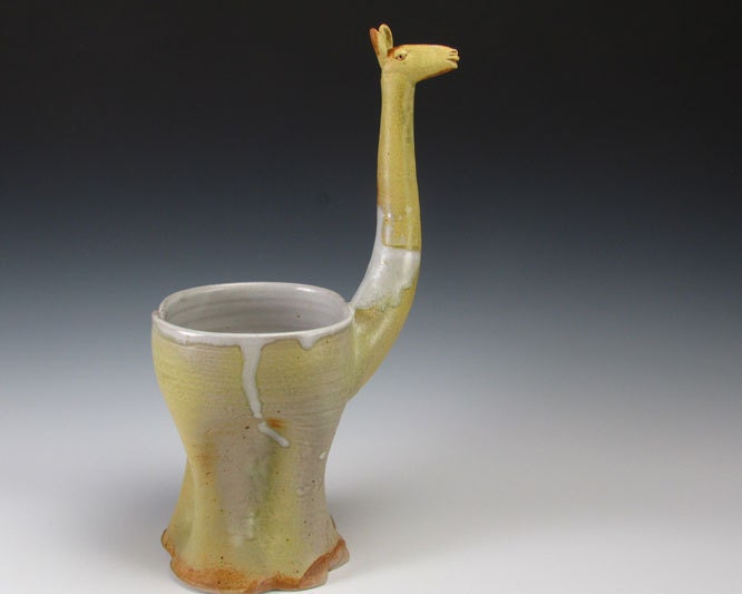 Yellow With White Spot Llama Yarn Bowl