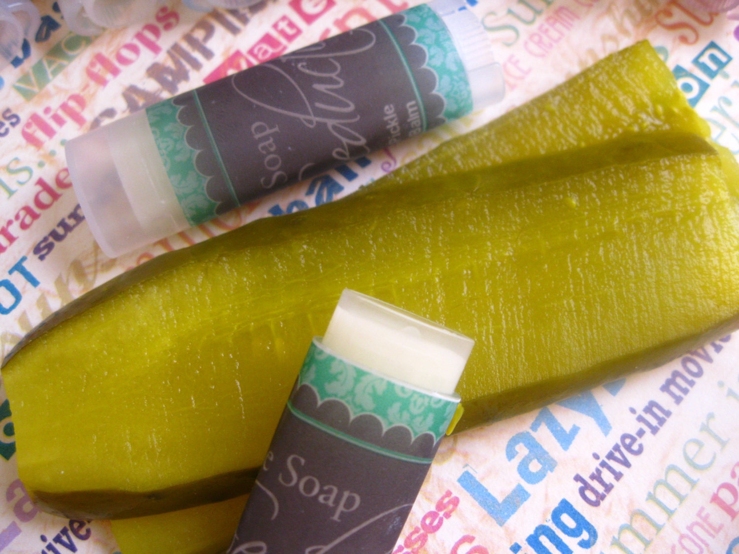 In A Pickle (Dill Pickle-Scented) Moisturizing Lip Balm-New Formula, Now All Vegan