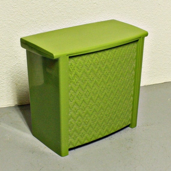 Vintage Clothes Hamper Laundry Hamper Fesco Green