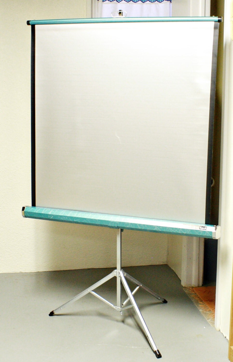 Vintage projector screen DaLite WonderLite by OldCottonwood