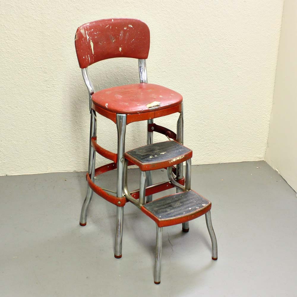 Vintage stool step stool kitchen stool Cosco by OldCottonwood