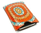 Orange  - iPhone Sleeve iPod  touch Leather Cover Case