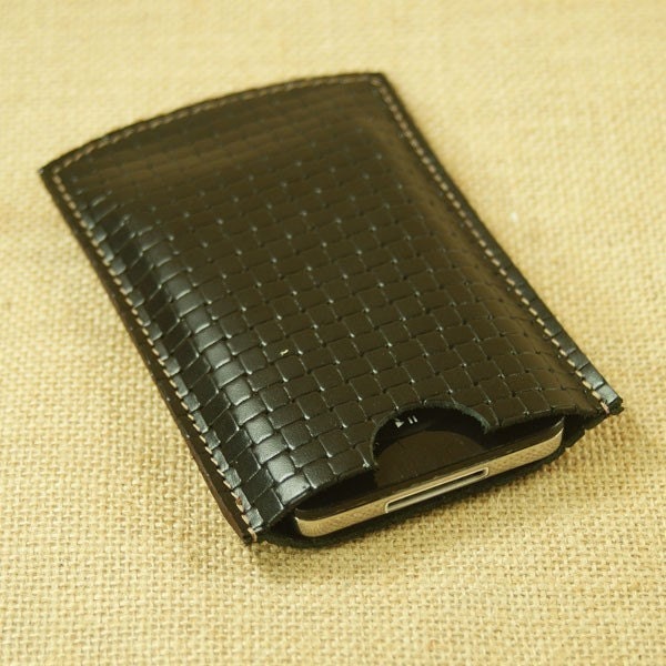 Men Leather iPhone iPod touch Case Cover  - Dark case for your Handsome