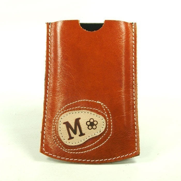 Personalized Choose of Alphabet- iPhone 4s Sleeve , iPhone 5 Case , iPod Touch Sony Nokia Galaxy cover leather