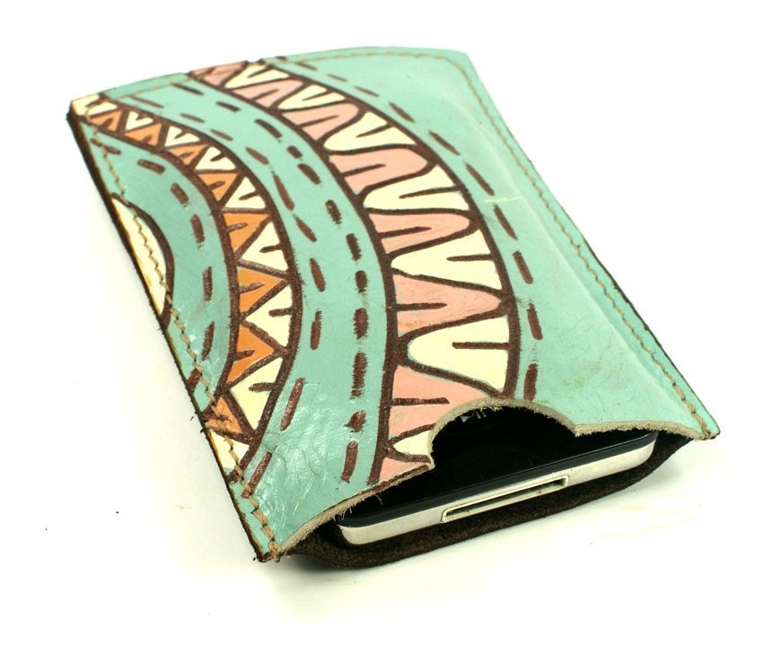 Sun blue sky - Iphone , Itouch ,ipod,cover leather