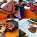 Personalized Guitar pick case leather keyring custom name initial monogram / Men Gift