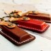 Ipod,flash drive case leather keyring personalized alphabet unisex / Men Gift