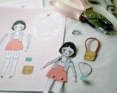 Georgie Paper Doll - Printable Posable Doll Kit PDF