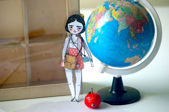 Georgie Paper Doll - Printable Posable Doll Kit PDF