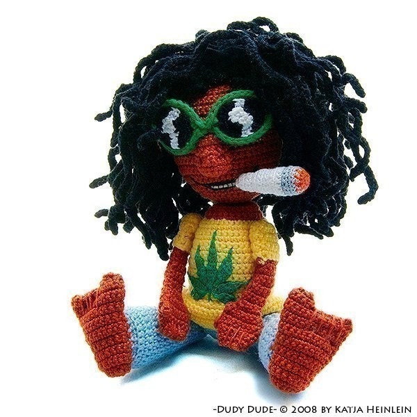 amigurumi pattern Dudy Dude Amigurumi Rasta Jamaica Cool