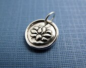 lakshmi lotus sterling silver charm