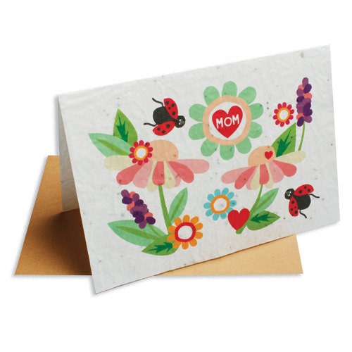 Plantable Mother's Day Card - seeded paper