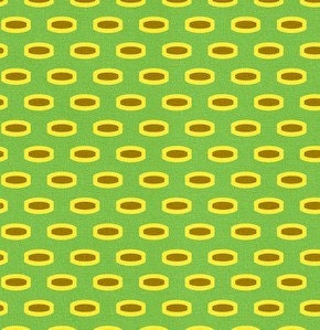Bijoux by Heather Bailey - Mod Beads/Green - One Half Yard