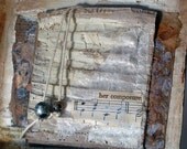 Tile Altered Art and Mixed Media Original