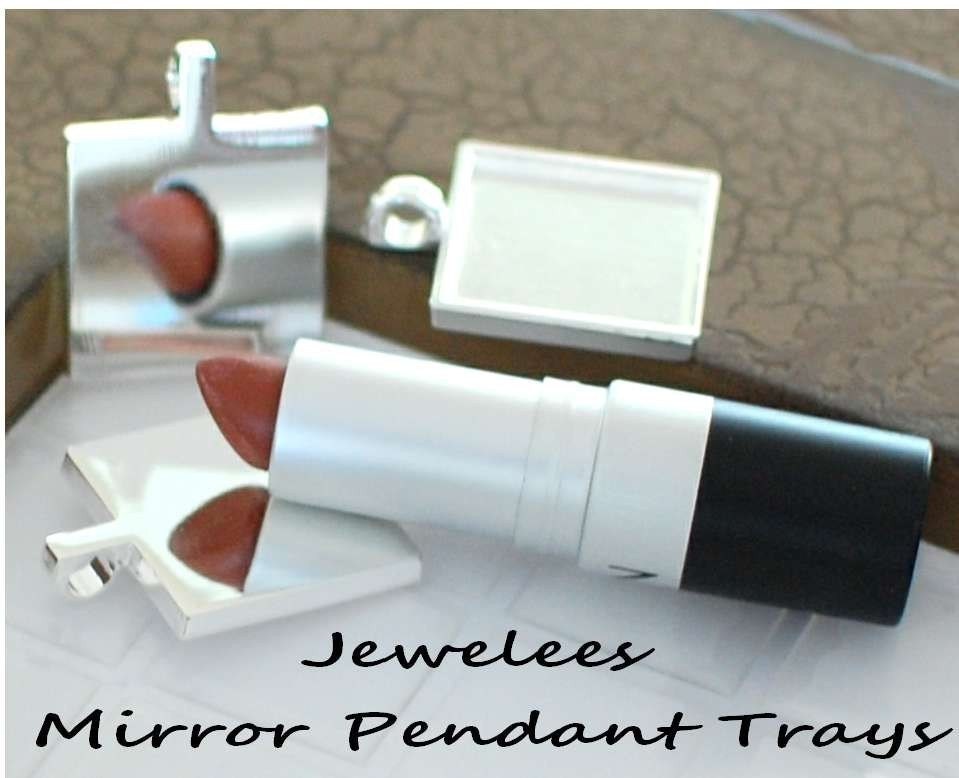 5 Pendant Tray Blank Square 1 Inch Sterling Silver MIRROR