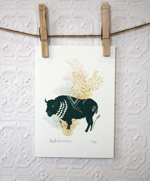 Buffalo Print 5 x 7