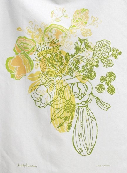 Hello Vase Tea Towel