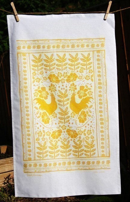 Rooster Tea Towel