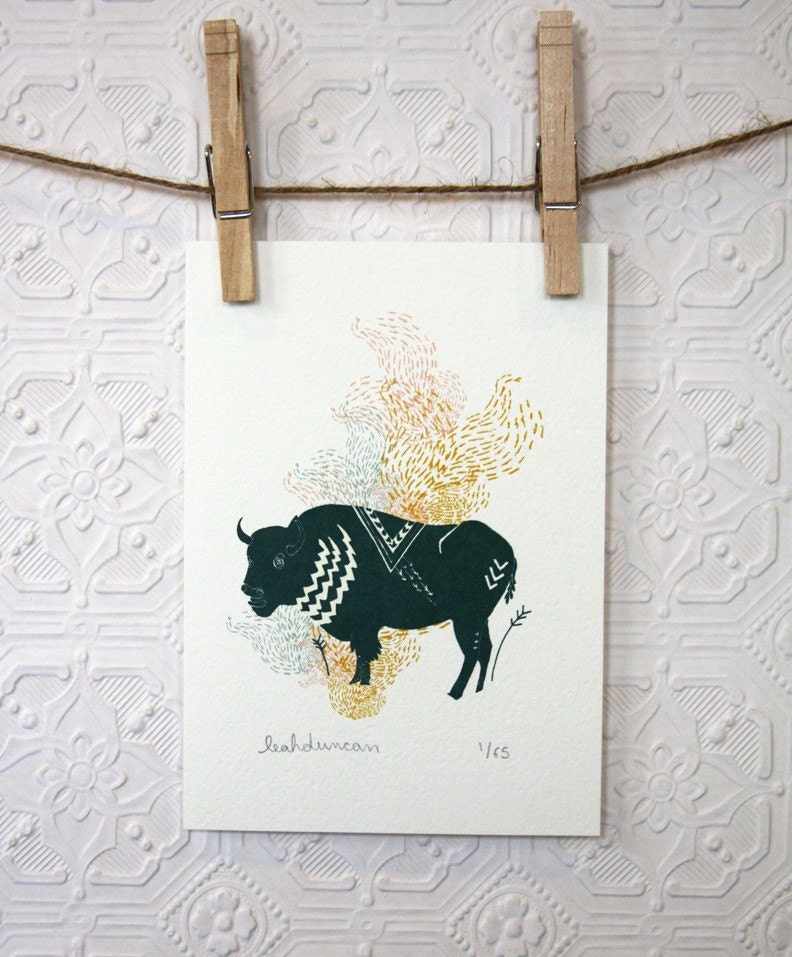 Buffalo Print 5 x 7