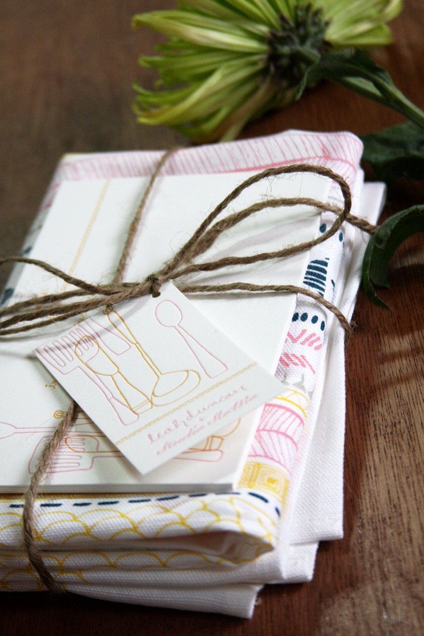 Studio SloMo & Leah Duncan Recipe Cards / Tea Towel Set