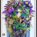 Extravagant Mardi Gras Wreath--Fat Tuesday Wreath--Christmas Wreath. FREE US SHIPPING.