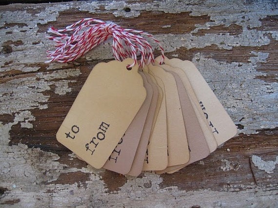 Vintage Style Gift Tags 10/pk