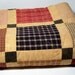 Brushed cotton square-in-a-square quilt