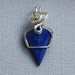 Sky Dagger - Lapis Lazuli and Sterling Silver Pendant