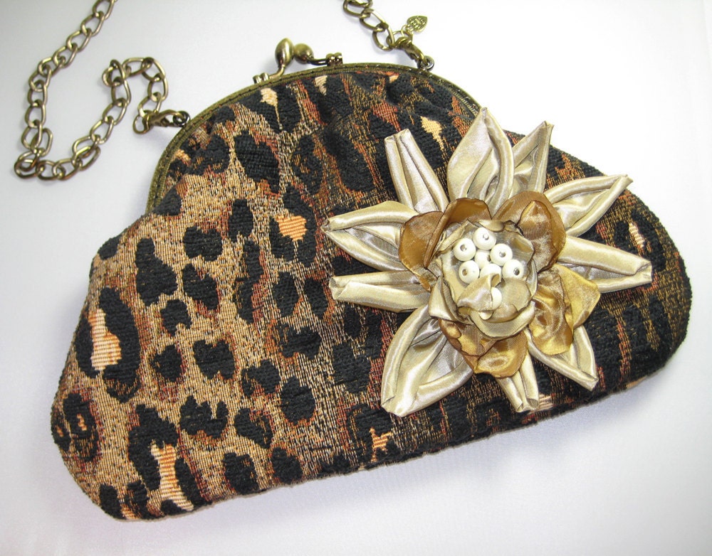 SALE  Exotic Leopard Purse Clutch
